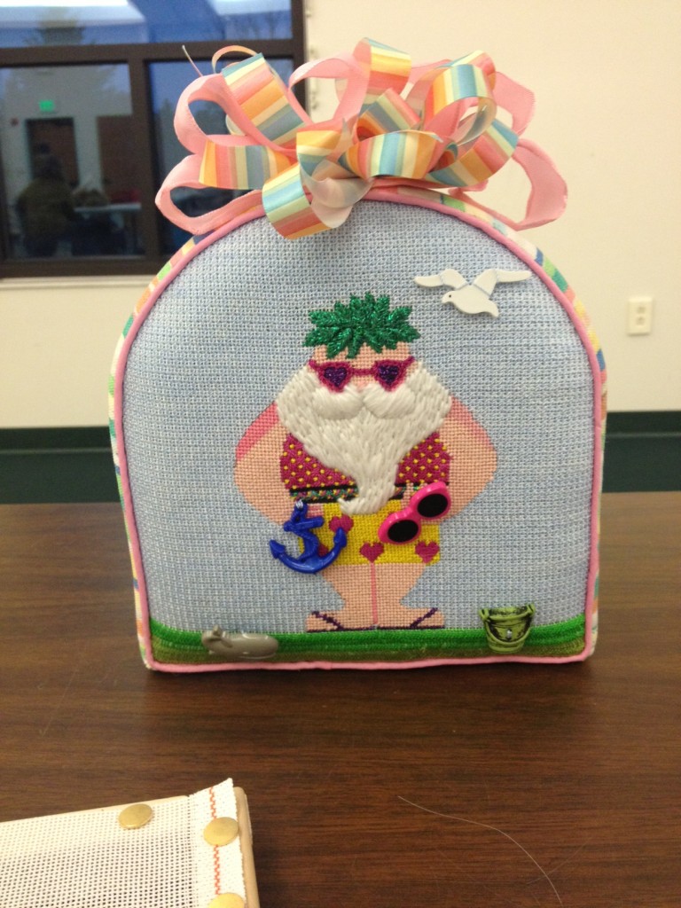 Gloria's finished Seaside Santa!